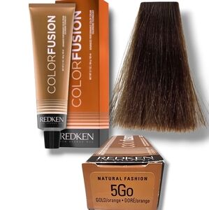 Redken Color Fusion Permanent Hair Color Cream 5Go Gold/Orange